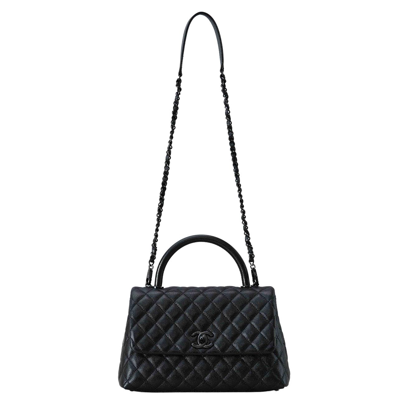 CHANEL(USED)샤넬 A92991 캐비어 코코핸들 미듐